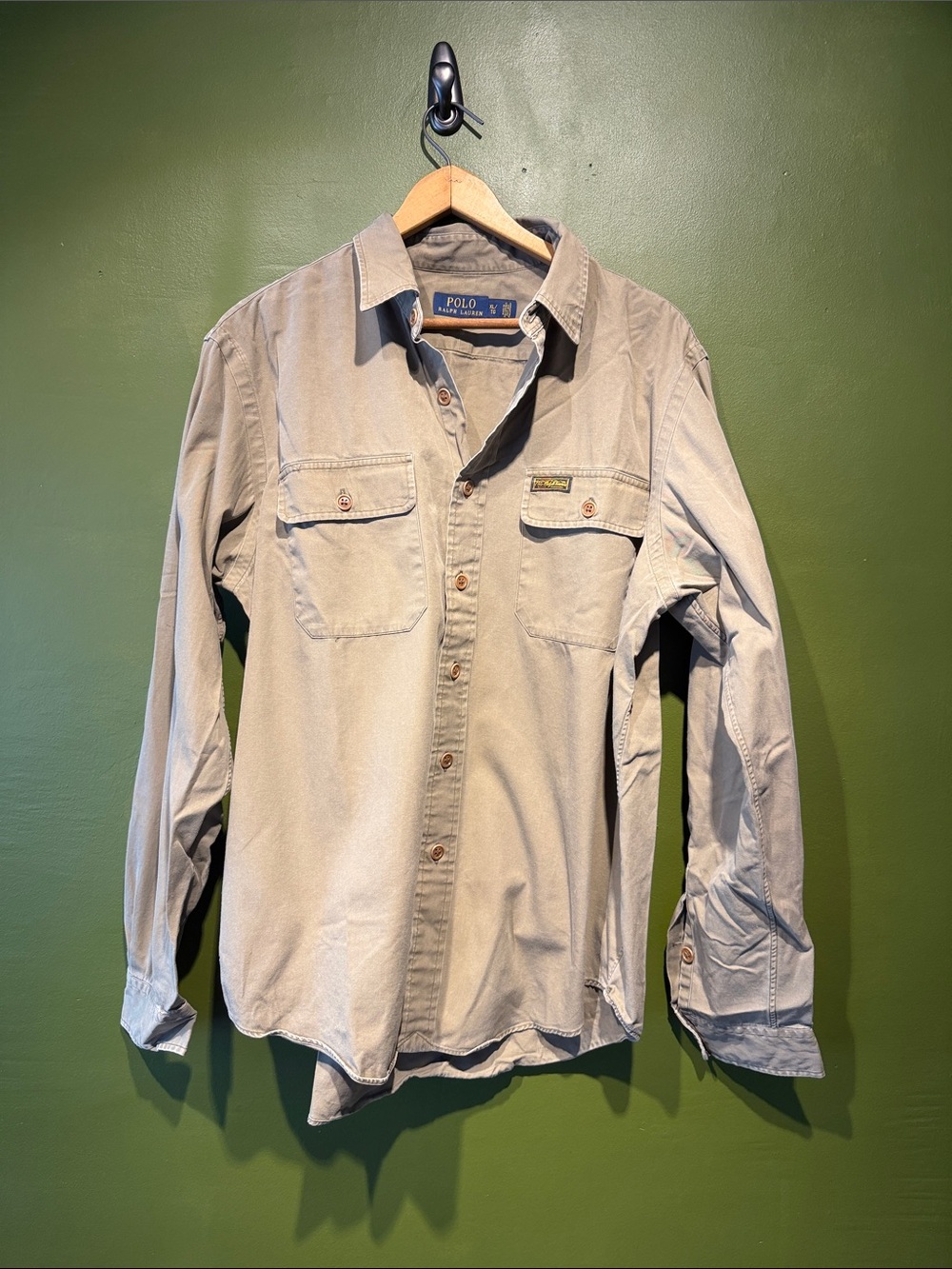 Polo by Ralph Lauren Men's Long-Sleeve Button-Down Military Safari Shirt